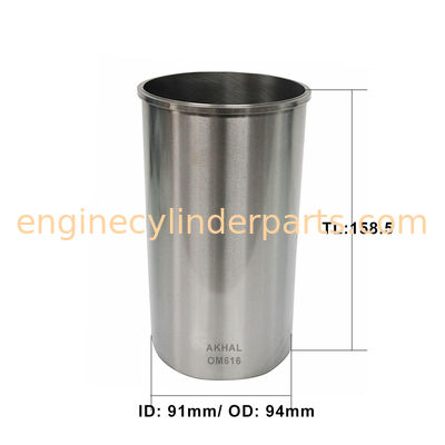 Semi Finished Dry Type 91mm Engine Cylinder Liner For Mercedes Benz OM616