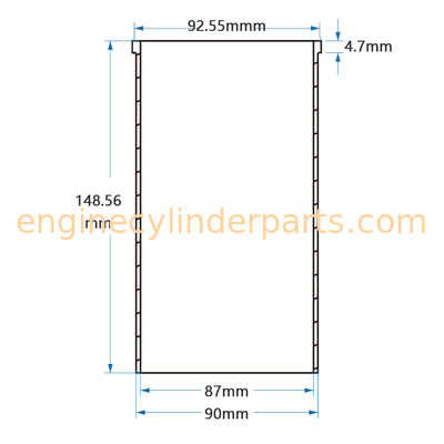 Cast Iron Cylinder Liner For Mercedes Benz OM601 OM603 001WV09 88MM