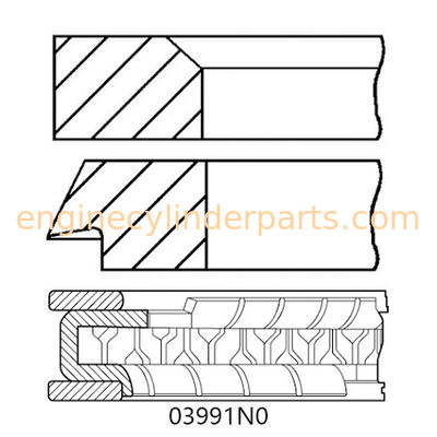 86mm Engine Piston Ring For Citroen C2 C3 TU1 JP 1124cc 04018N0