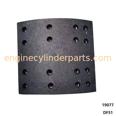 Truck Spare Parts Brake Linings For DAF WVA 19077 None Asbesto