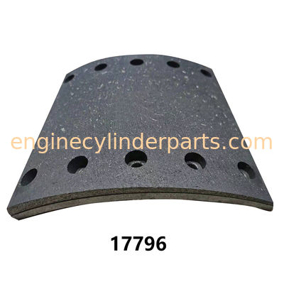 Mercedes Benz Truck Brake Linings With Rivets 17796 17795 MB82 MB83