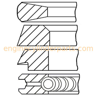 MERCEDES BENZ OM314 OM352 OM353 Diesel Engine Parts 9-1030-00 004 51 N0 40 42968 0 97mm Piston Ring