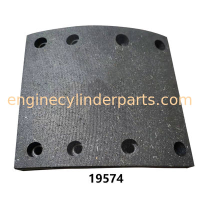 Truck Spare Parts Brake Linings For Peitz Axle Cardi Axle WVA 19574 None Asbesto