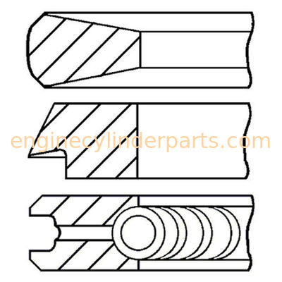 OM421 OM429 OM441 OM449 OM457 128mm Piston Ring for MERCEDES BENZ 40 43600 0 9650 000 003 66 V0 Diesel Engine Parts