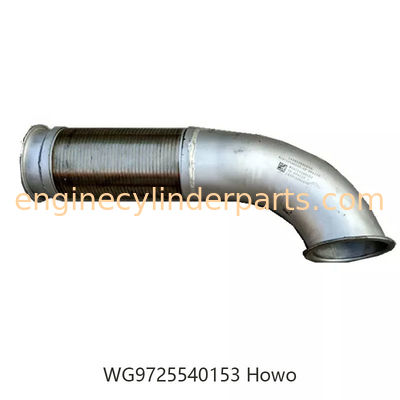Wg9725540153 HOWO Truck Parts Bent Exhaust Pipe Stainless Steel