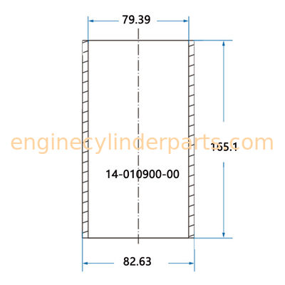 SF Cast Iron Cylinder Liners For Perkins Engine 14-010900-00