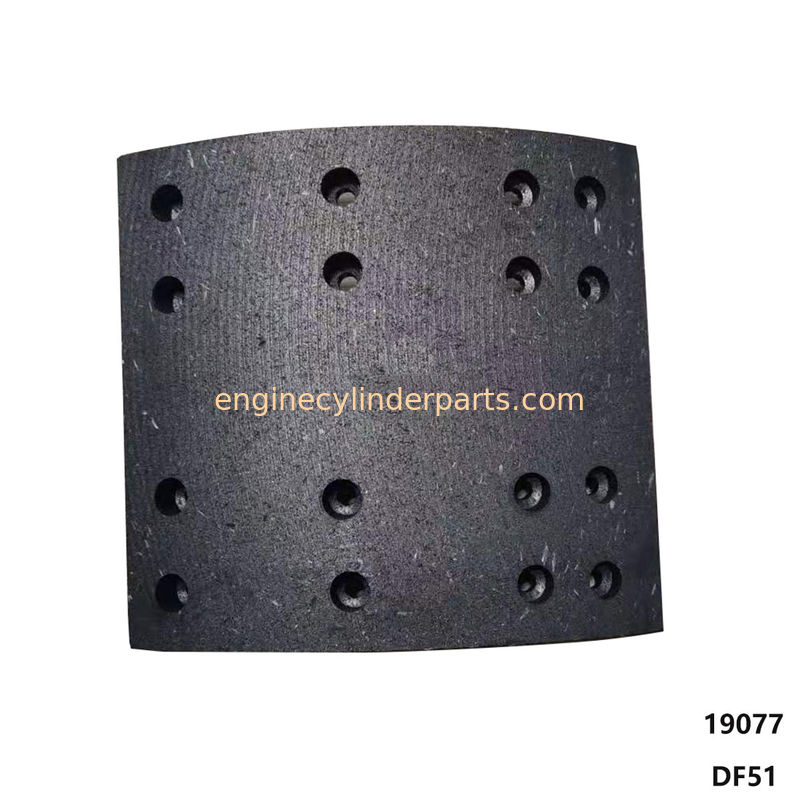 Truck Spare Parts Brake Linings For DAF WVA 19077 None Asbesto