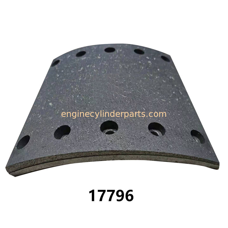 Mercedes Benz Truck Brake Linings With Rivets 17796 17795 MB82 MB83