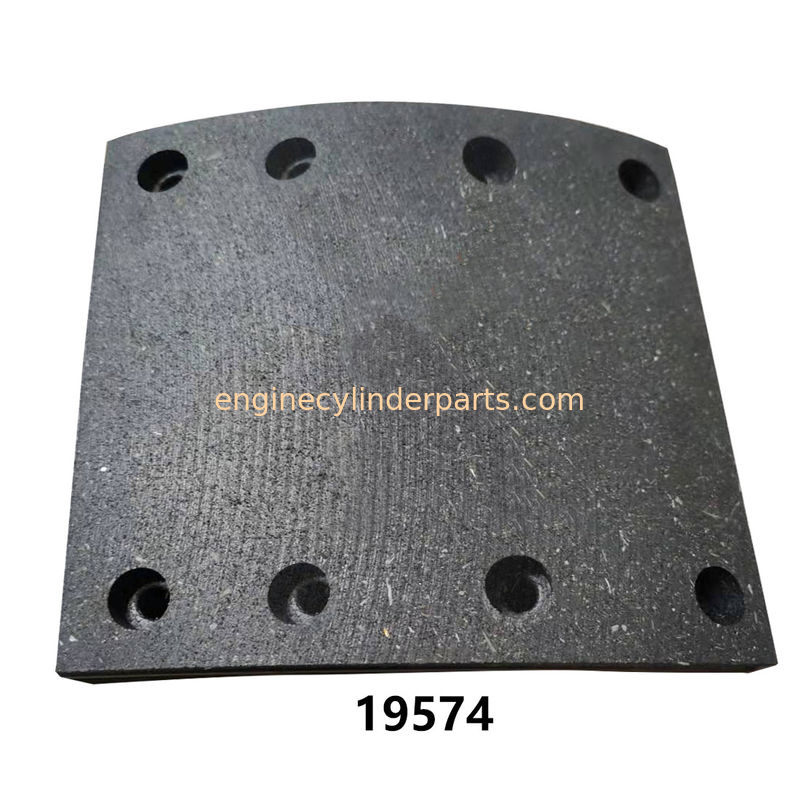 Truck Spare Parts Brake Linings For Peitz Axle Cardi Axle WVA 19574 None Asbesto